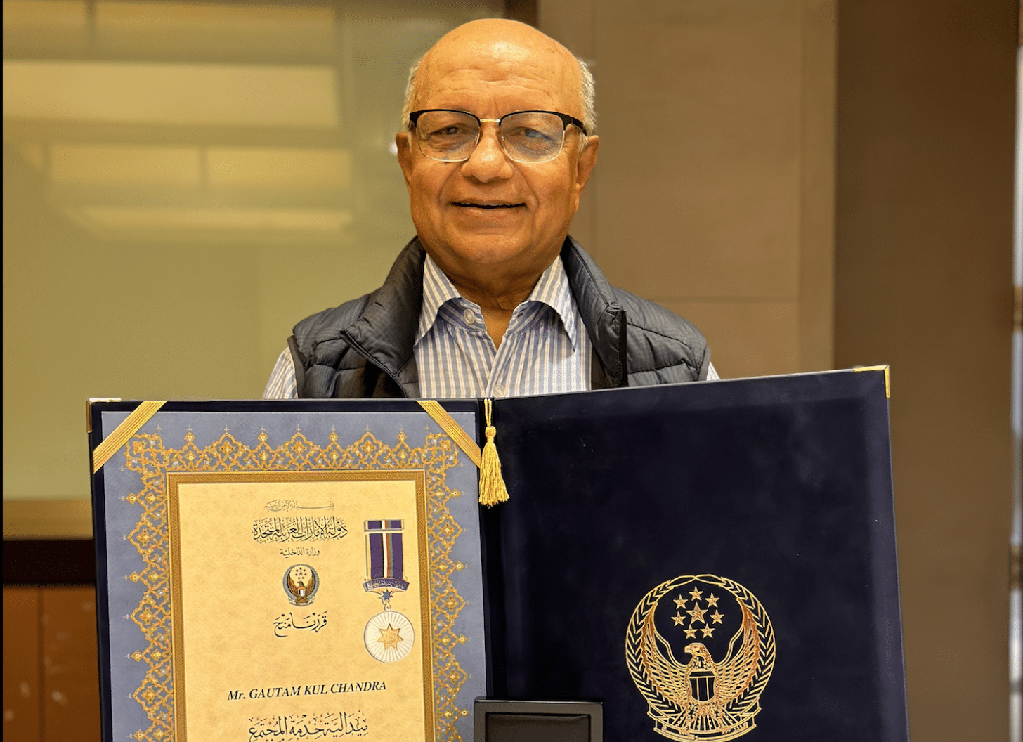 Press Release: Mr. Kul Gautam Honored with Community Service Medal by the Government of UAE